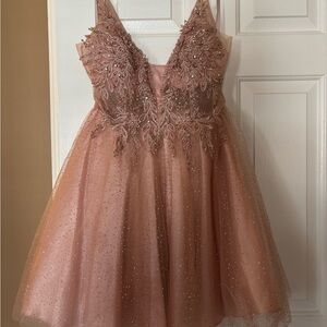 Cinderella Divine Pink Embellished Mini Dress